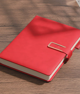 Luxe Vintage A5 Leren Notitieboek met Gepersonaliseerde Kaft - Perfect voor Werk & Studie