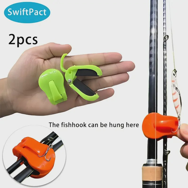 2x Hengelhouder Clip - Snel Bevestigen, Éénhandig Gebruik, Tool-Free