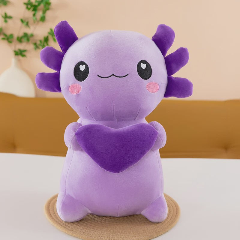 Zachte Axolotl Pluche Knuffel - Verkrijgbaar in 4 Kleuren, Perfect Cadeau
