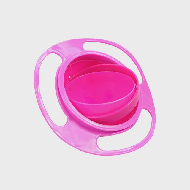 Anti-Knoei Gyro Kom voor Baby's - 360° Draaibaar en Omvalbestendig Voerbakje