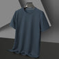 Heren Zomer T-shirt met Wafelstructuur en Korte Mouwen - Ronde Hals