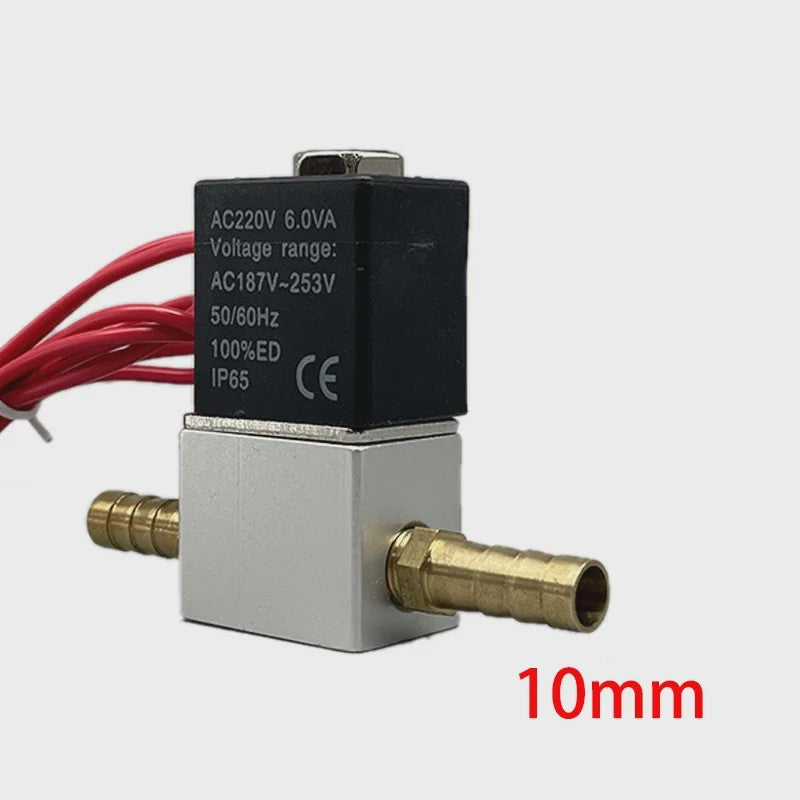 Elektrische Solenoïde Klep 12V/24V/220V - 2/2 Weg Normaal Gesloten - 6mm/8mm Slangaansluiting