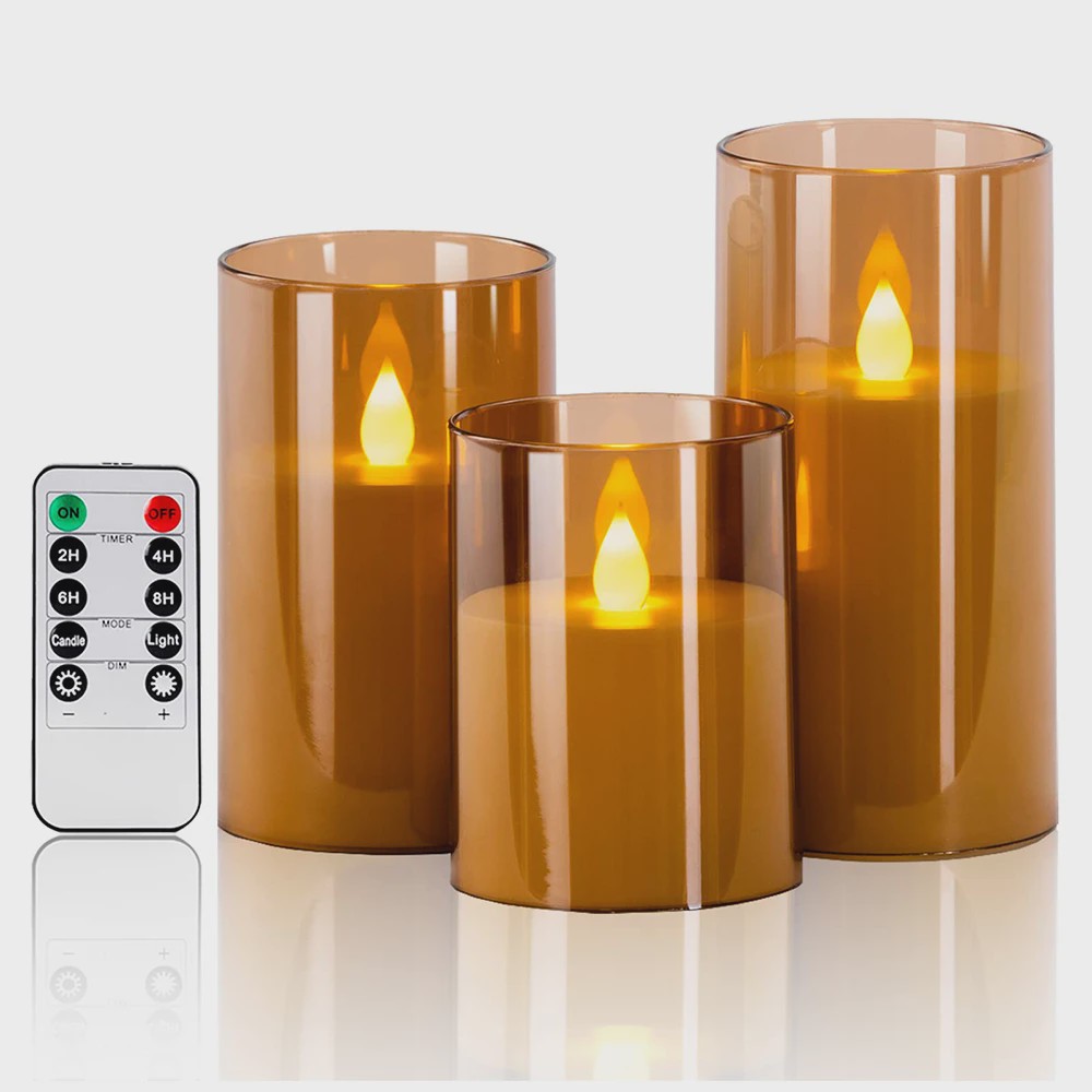 Set LED Kaarsen met Afstandsbediening en Timer - Sfeervol voor Kerst & Bruiloft