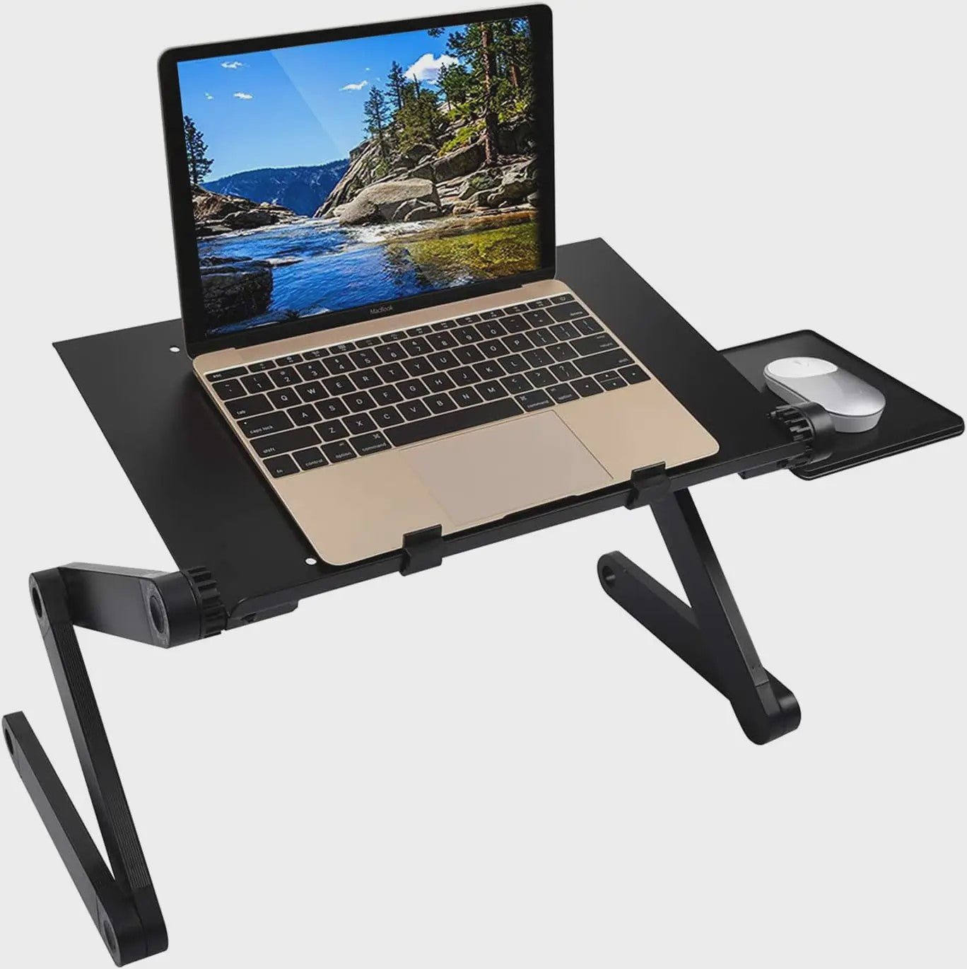 Verstelbare Laptoptafel 360° Draaibaar - Ideaal voor Bed, Bank & Bureau