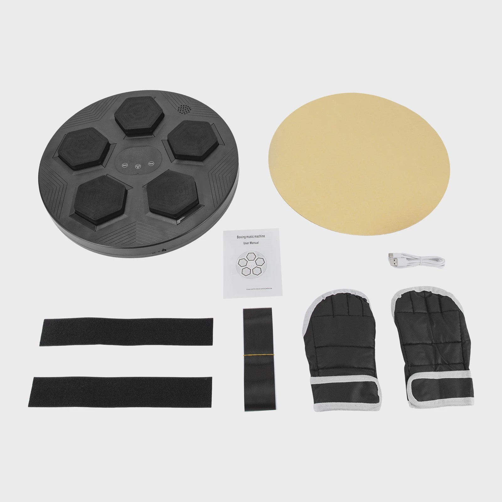 Slimme Muziek Bokszak Wandmontage - Bluetooth, LED Verlichting & Oplaadbaar voor Thuis Fitness