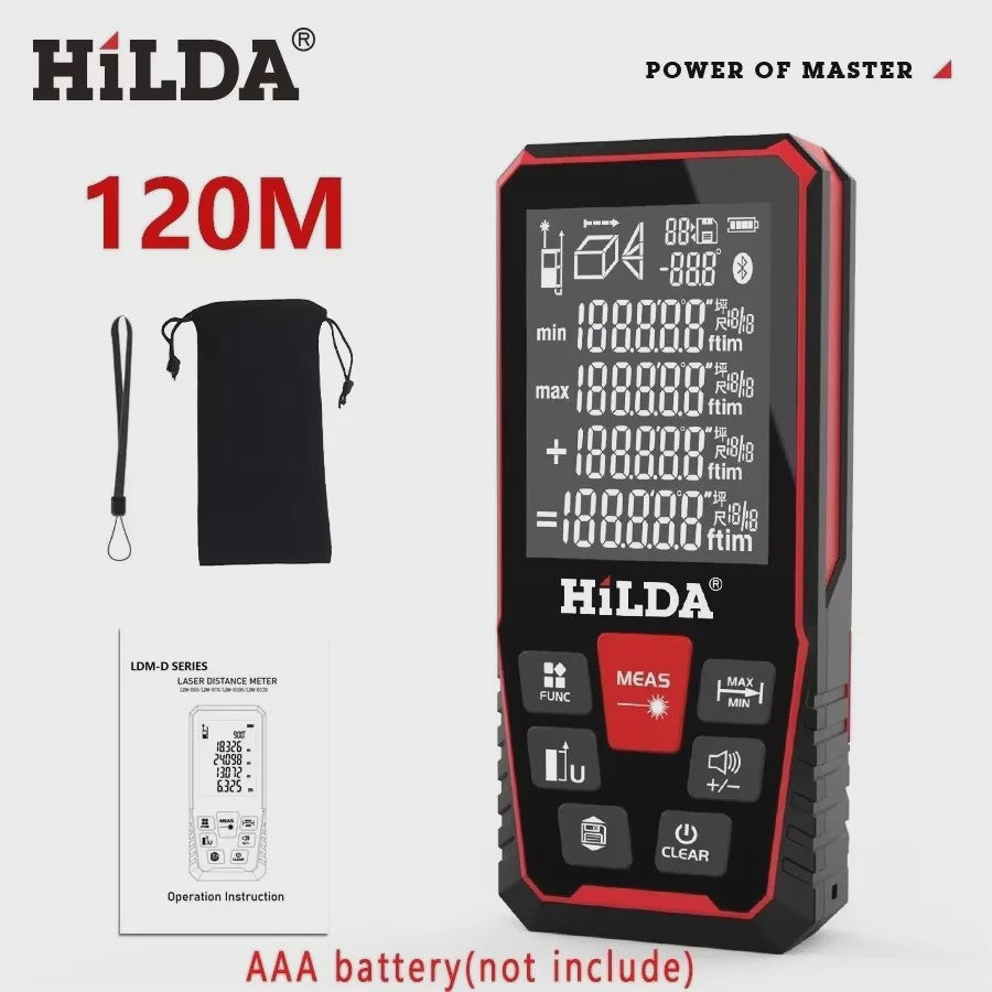 HAUPTSON Laser Afstandsmeter 70/100M - Precisie Meetinstrument voor Afstand, Oppervlakte & Volume