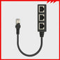RJ45 Netwerk Splitter Adapter - 1 Male naar 2/3 Female Ethernet Poorten