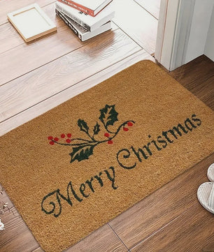 Kerst Deurmat met Rendier & Feestelijke Prints - Indoor/Outdoor Entree Tapijt