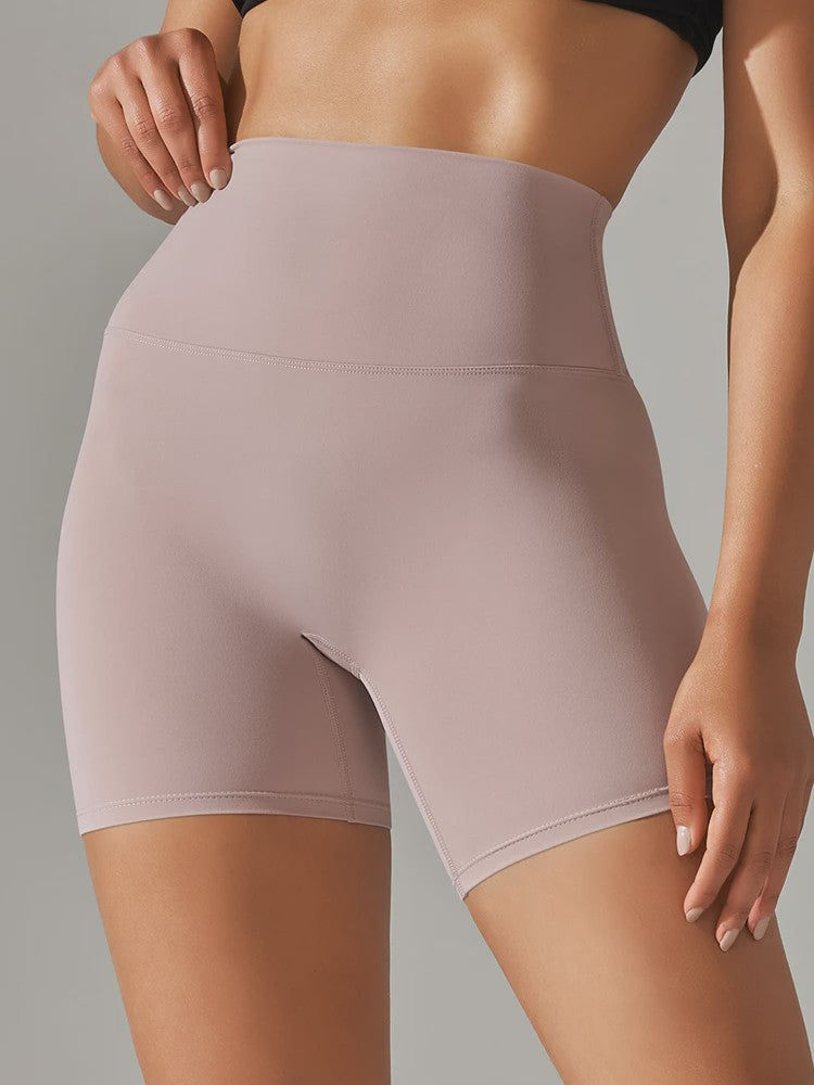 Dames Sportshorts Hoge Taille Squat Proof - Sneldrogend voor Yoga, Fitness & Fietsen
