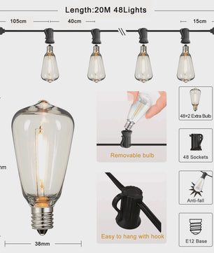 ST38 Slinger Verlichting Buiten - Waterdicht, Onbreekbaar, LED, Dimmable Tuinverlichting