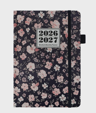 Bloemen A5 Planner 2026-2027: Week & Maand Overzicht met 144 Pagina's