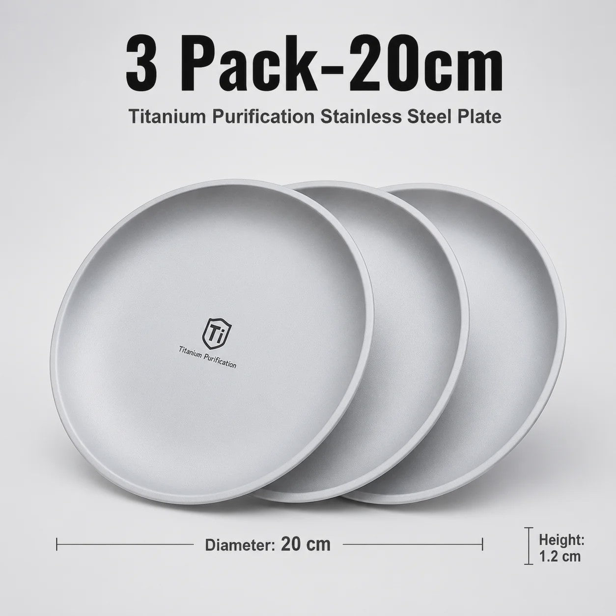 Titanium RVS Camping Borden Set - Lichtgewicht, Hygiënisch & Duurzaam (3/5 Stuks)
