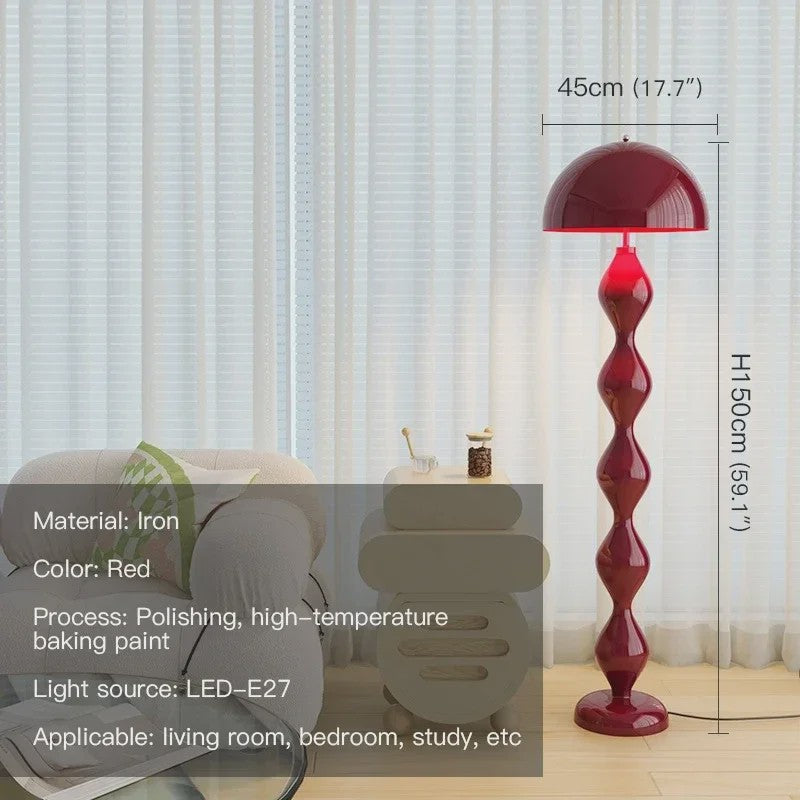 Nordic Design Mushroom LED Vloerlamp - Sfeervolle Verlichting voor Woonkamer & Slaapkamer