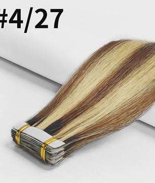 Remy Tape-in Hair Extensions - 100% Echt Menselijk Haar, Natuurlijk Zwart, Naadloos