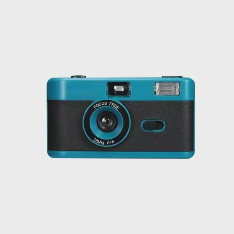 Retro 35mm Filmcamera met Ingebouwde Flits - Herbruikbaar en Stijlvol