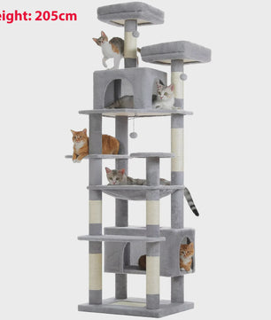 Grote Kattenboom met Krabpalen, Hangmat en Speeltjes - Meerdere Niveaus