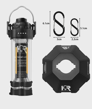 DOTWISE Retro Camping Lantaarn - Draagbaar, Waterdicht & Sfeervol Outdoor Licht met 3000mAh Batterij