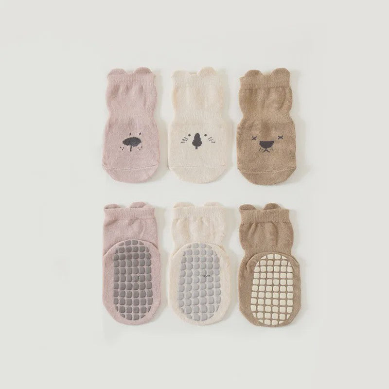 Schattige Baby Sokken met Dierenprint - Antislip & Ademend voor Jongens en Meisjes