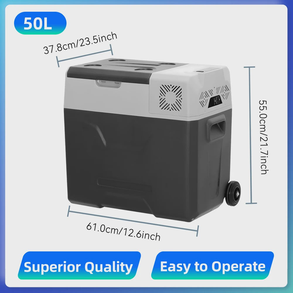 Podofo Draagbare Auto Koel-/Vriesbox 30L-50L - Compressor Koelkast voor Camping & Reizen