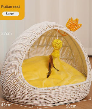 Luxe Rotan Kattenmand Hangend Nest - Comfortabel & Wasbaar