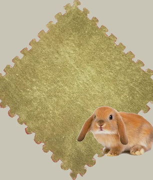 Set van 10 Waterdichte & Absorbente Bodembedekking Matten voor Kleine Huisdieren (Konijn, Cavia)