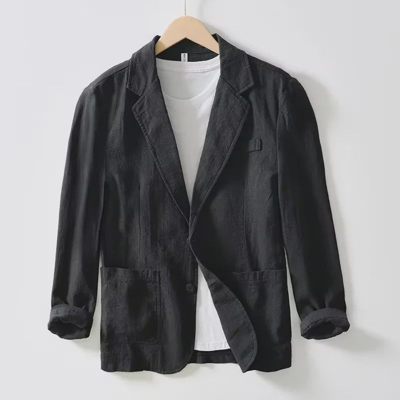 Lichte Katoenen Heren Blazer - Ademend Zomerjasje voor Business & Casual