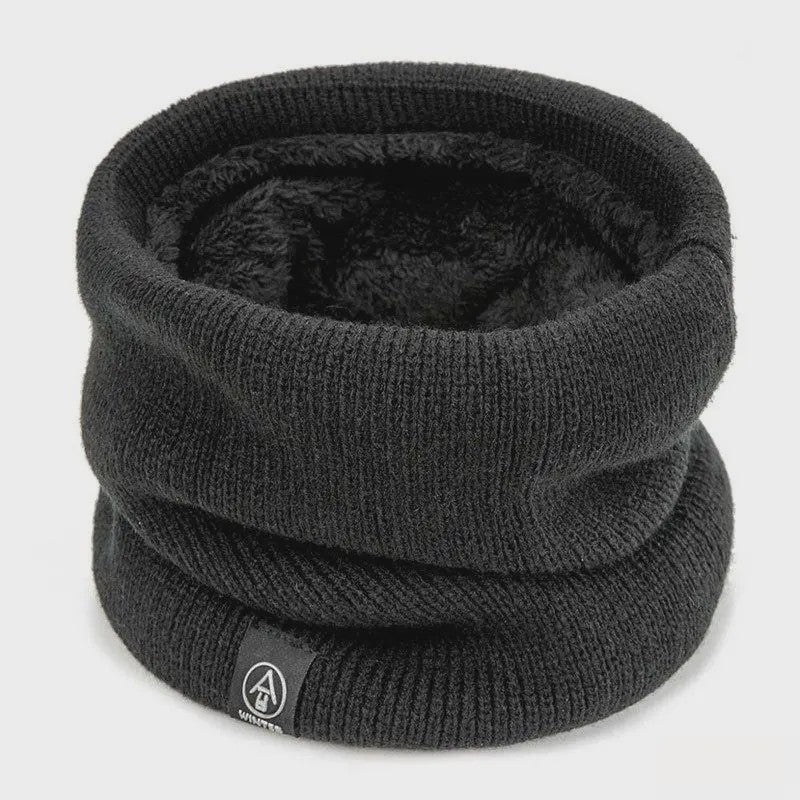Warme Gebreide Sjaal met Pluche Voering - Unisex Winter Snood