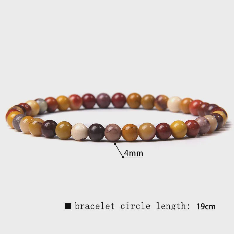 Natuursteen Armband met Kwarts, Kattenoog, Jades & Aquamarijn Kralen - Stretch Bangle voor Dames & Heren