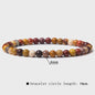 Natuursteen Armband met Kwarts, Kattenoog, Jades & Aquamarijn Kralen - Stretch Bangle voor Dames & Heren