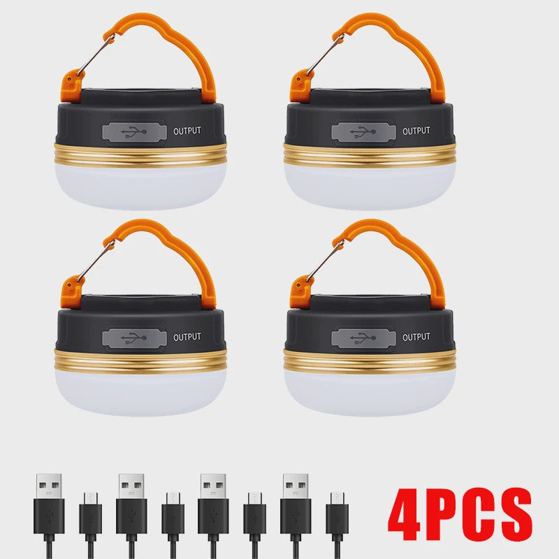 Krachtige 10W USB Oplaadbare Camping Lantaarn - Draagbare Tentlamp met 1200mAh Batterij