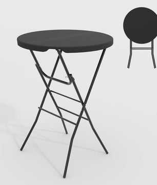Ronde Staande Klaptafel 80cm - Weerbestendige Bistro Tafel voor Buitenfeesten & Evenementen