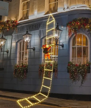 Kerstman Klimladder LED Verlichting - 1.5/3M - USB Plug - 8 Modi