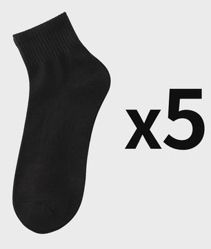 5 Paar Heren Sokken - Comfortabel, Ademend & Veelzijdig voor Zakelijk, Casual en Sport
