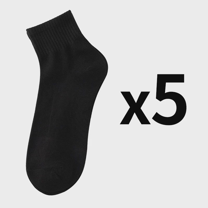 5 Paar Heren Sokken - Comfortabel, Ademend & Veelzijdig voor Zakelijk, Casual en Sport