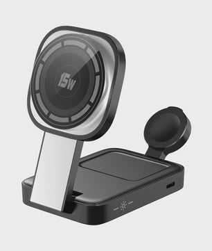 3-in-1 Magnetische Oplaadstation voor iPhone, Apple Watch & AirPods - Opvouwbaar