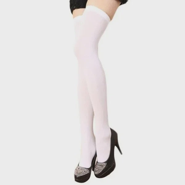 Dames Hoge Sokken Over de Knie - Zwart, Wit & Kleurrijk - Warm & Stijlvol