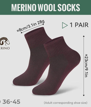 Merino Wol Sokken - Warm, Ademend & Vochtafvoerend voor Wandelen & Sport