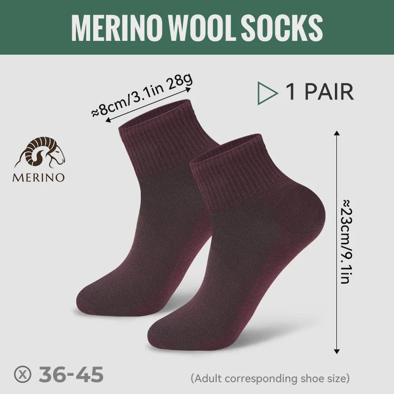 Merino Wol Sokken - Warm, Ademend & Vochtafvoerend voor Wandelen & Sport