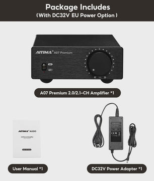 AIYIMA A07 Premium TPA3255 Klasse D Versterker - 2x 300W Krachtig Hifi Geluid