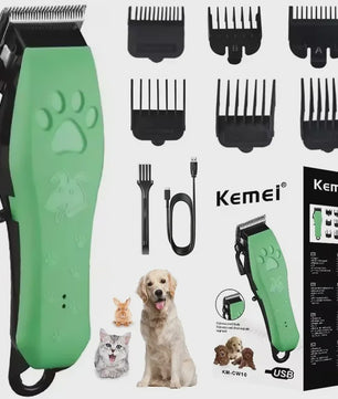 Kemei KM-CW10 Oplaadbare Hondentrimmer & Katten Scheerapparaat - Professioneel & Stil