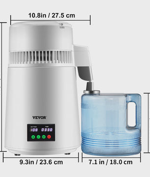 4L Water Distilleerder met Touchscreen - Zuiver en Verfrissend Drinkwater