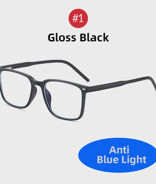 VIVIBEE Klassieke Blauw Licht Blokkerende Bril voor Heren - TR90 Frame, Anti-Ray, Computer & Gaming
