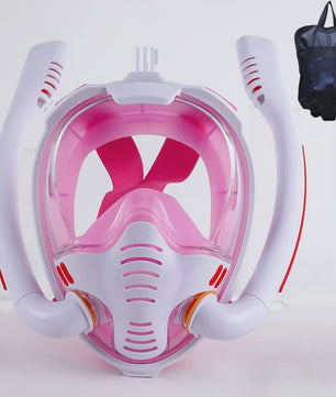 Volledig Droog Dubbel Buizen Snorkelmasker voor Volwassenen - Adem Vrij Onderwater