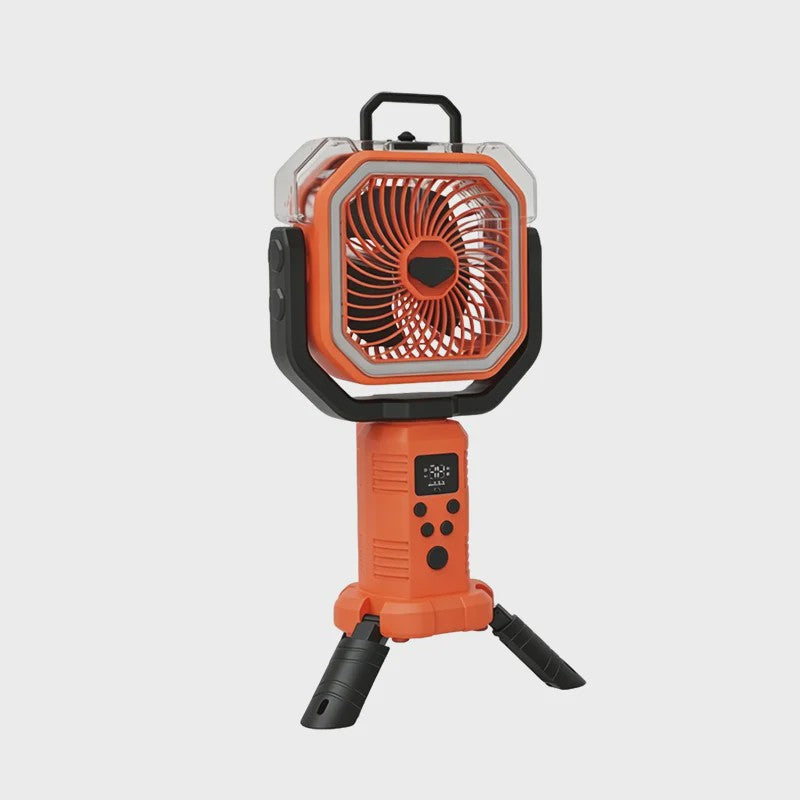 Draagbare Camping Ventilator met Vernevelaar, 20000mAh, Afstandsbediening & LED Licht