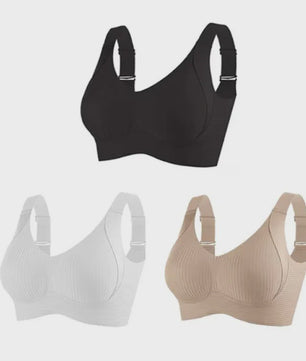 Comfortabele Draadloze Minimizer BH met Volledige Bedekking, Ademend en Naadloos met Zijsteun