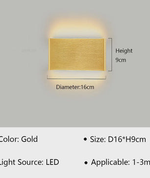 Moderne LED Wandlamp - Stijlvolle Verlichting voor Woonkamer, Slaapkamer & Hal