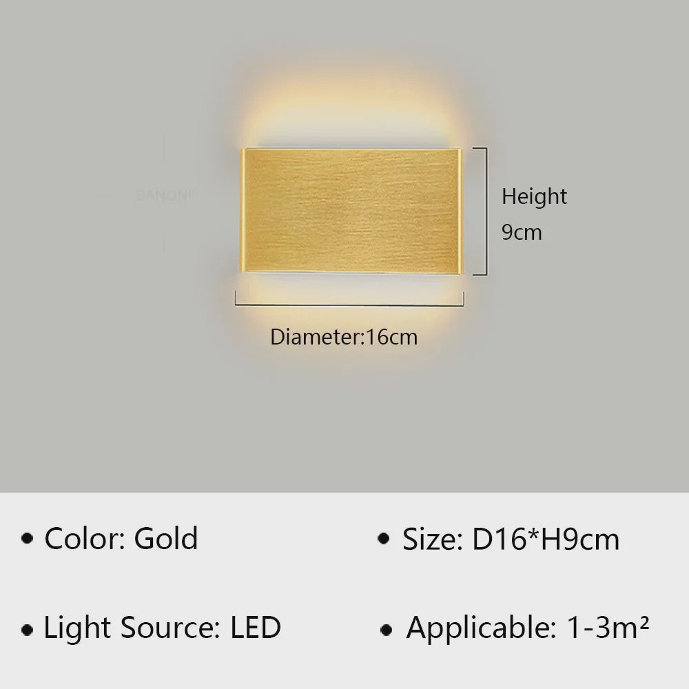 Moderne LED Wandlamp - Stijlvolle Verlichting voor Woonkamer, Slaapkamer & Hal