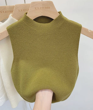 Gebreide Tanktop Dames - Mouwloos Vest Trui voor Lente & Zomer