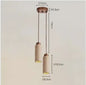 Sfeervolle Hanglamp met Steenlook en Houten Accent - Perfect voor Slaapkamer of Bar