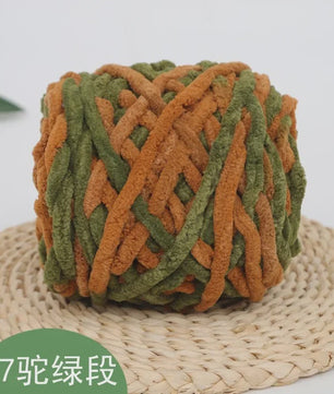Chenille Garen 100g/bol - Super Zacht Dik Wol Garen voor Handbreien, DIY Sjaals & Projecten